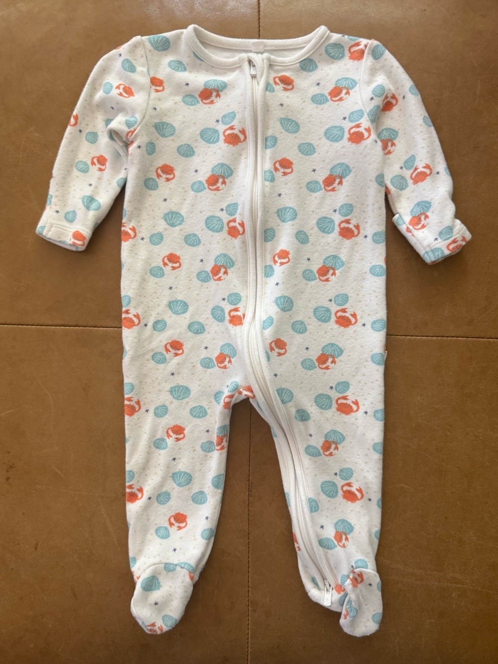 Mori Viscose bamboo & organic cotton footie 3-6M